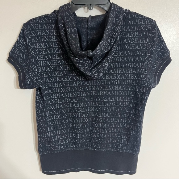 Women’s Armani Exchange All Over Logo Sweatshirt & Sweatpants Top Med Pants Sm - Picture 10 of 16